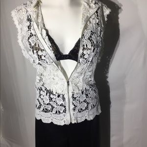 New!! Sexy lacy vest, and leather slacks!!